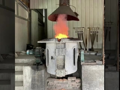 コンパクトのアルミ殻の鉄の溶融炉